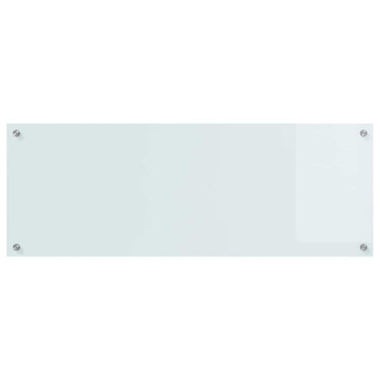 Schienale da cucina 2 pcs Bianco 110 x 40 cm vetro temperato | homemem39
