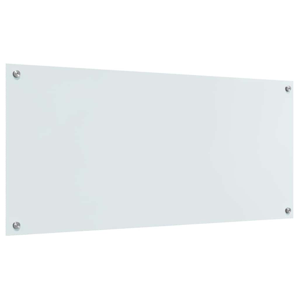 Schienale da cucina 2 pcs Bianco 110 x 50 cm vetro temperato | homemem39