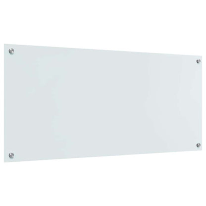 Schienale da cucina 2 pcs Bianco 110 x 50 cm vetro temperato | homemem39