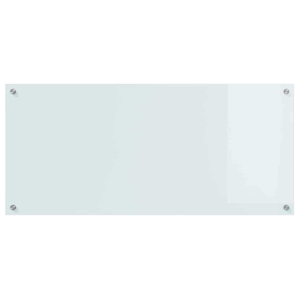 Schienale da cucina 2 pcs Bianco 110 x 50 cm vetro temperato | homemem39