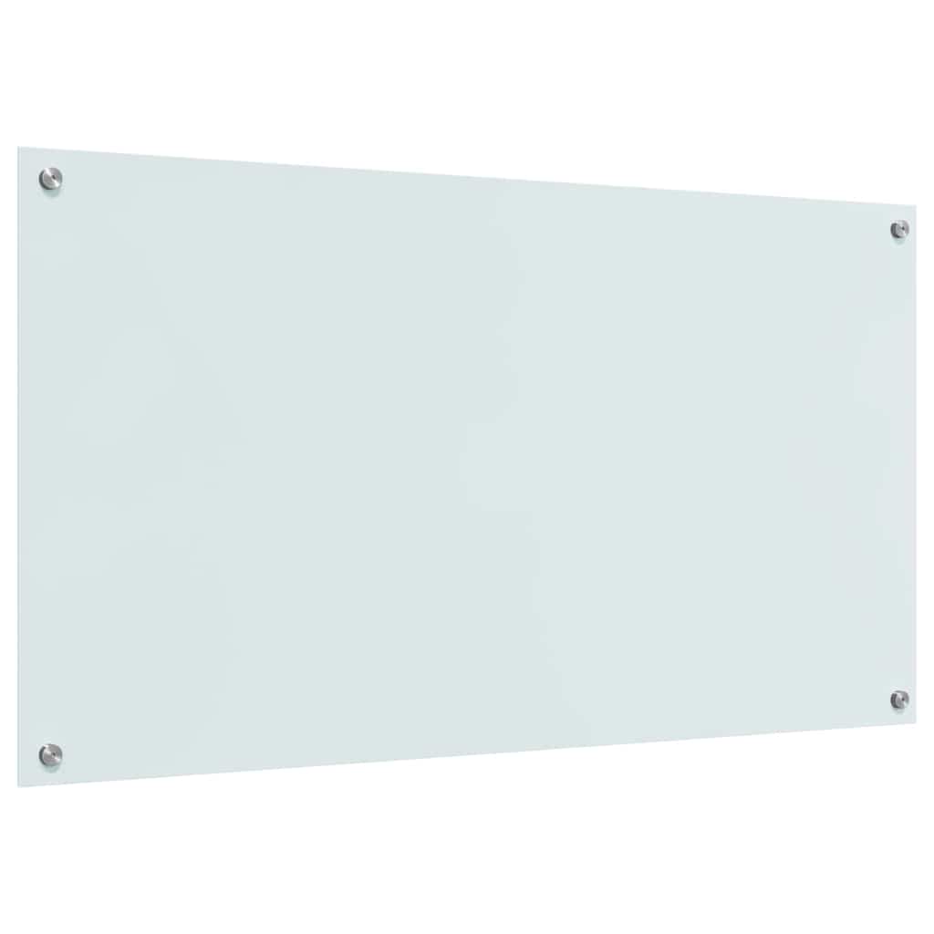 Schienale da cucina 2 pcs Bianco 110 x 60 cm vetro temperato | homemem39
