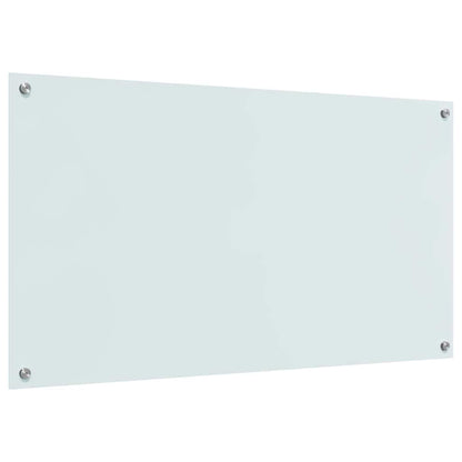 Schienale da cucina 2 pcs Bianco 110 x 60 cm vetro temperato | homemem39