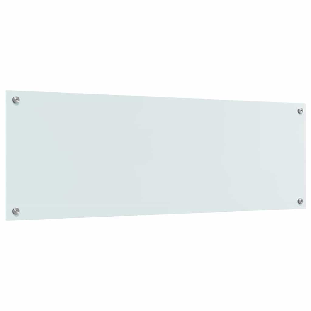 Schienale da cucina 2 pcs Bianco 120 x 40 cm vetro temperato | homemem39