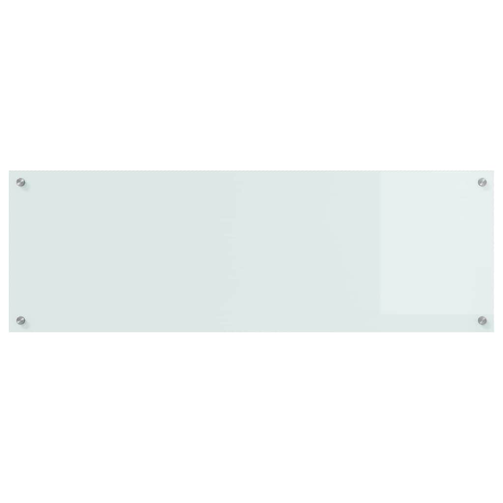 Schienale da cucina 2 pcs Bianco 120 x 40 cm vetro temperato | homemem39