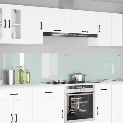 Schienale da cucina 2 pcs Bianco 120 x 50 cm vetro temperato | homemem39
