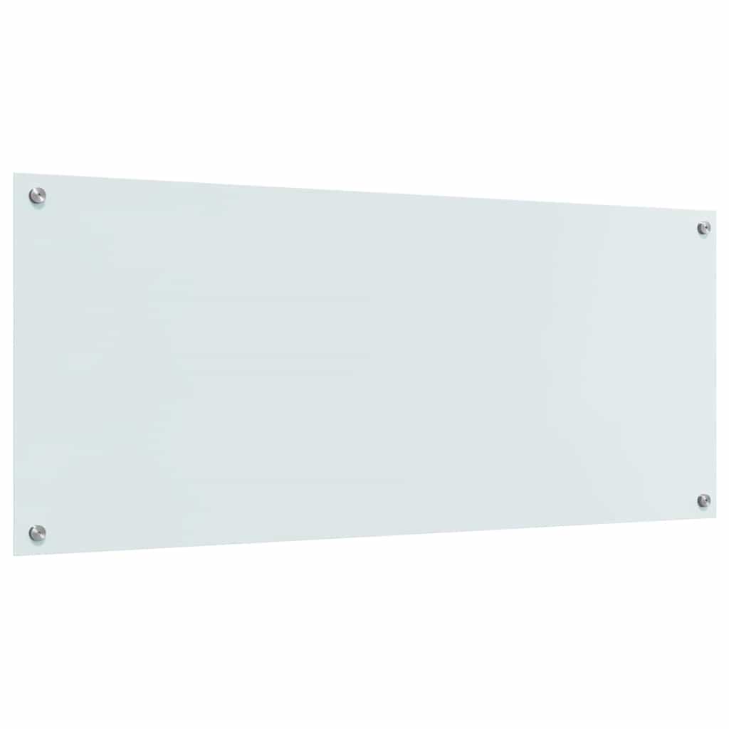 Schienale da cucina 2 pcs Bianco 120 x 50 cm vetro temperato | homemem39
