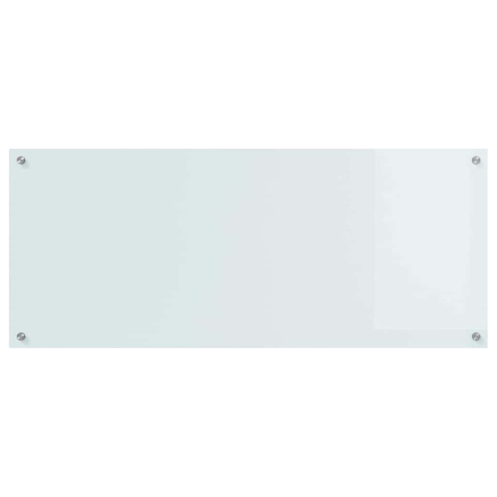 Schienale da cucina 2 pcs Bianco 120 x 50 cm vetro temperato | homemem39
