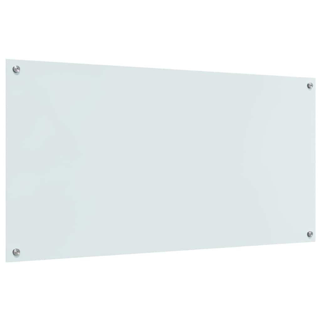 Schienale da cucina 2 pcs Bianco 120 x 60 cm vetro temperato | homemem39