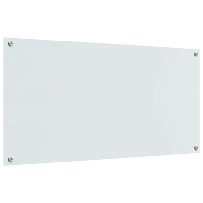 Schienale da cucina 2 pcs Bianco 120 x 60 cm vetro temperato | homemem39