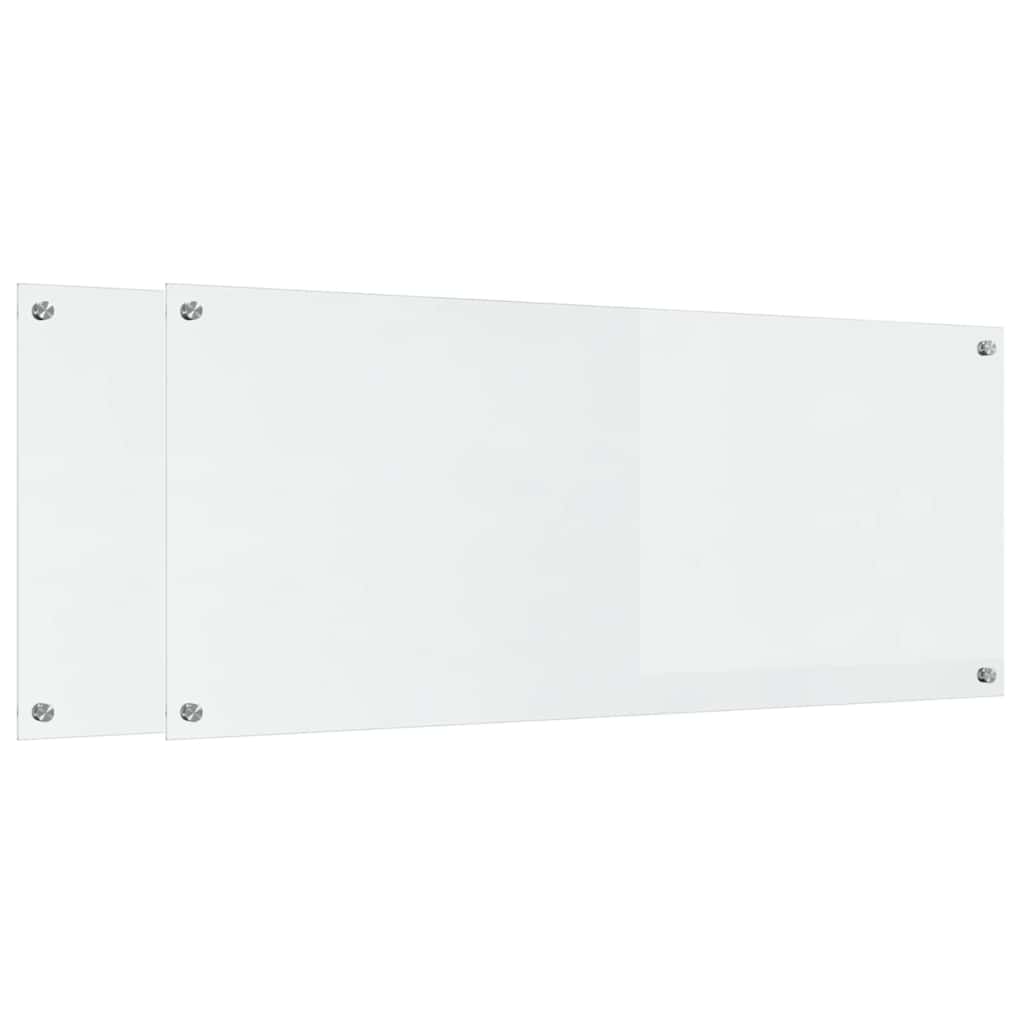 Schienale da cucina 2 pcs Trasparente 120 x 50 cm | homemem39