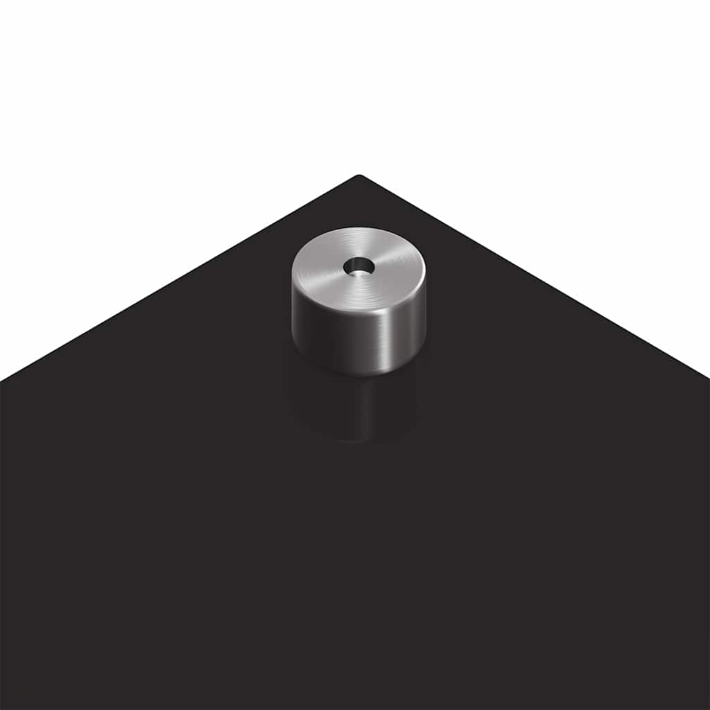 Rivestimento da Cucina 2 pcs Nero 110 x 50 cm vetro temperato