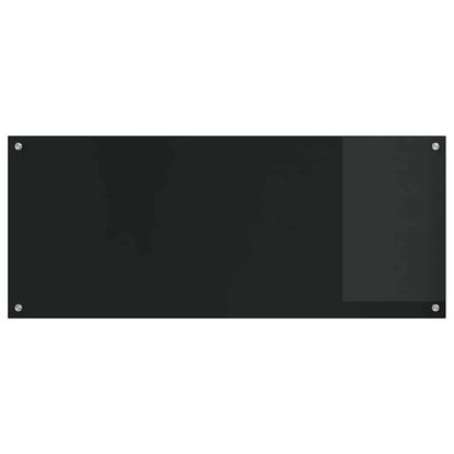Schienale da cucina 2 pcs Nero 120 x 50 cm vetro temperato | homemem39
