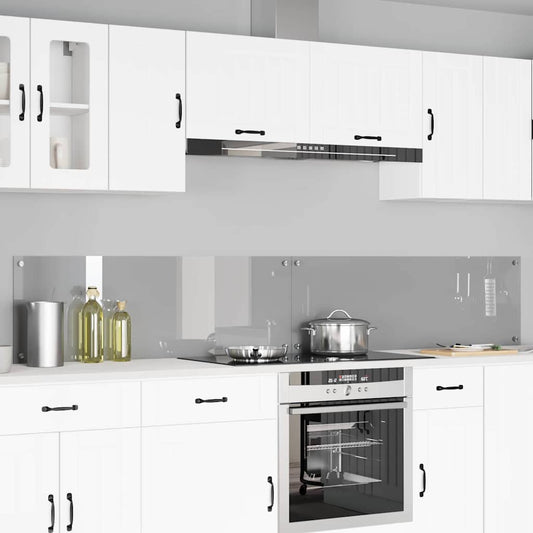 Schienale da cucina 2 pz Grigio chiaro 120 x 40 cm