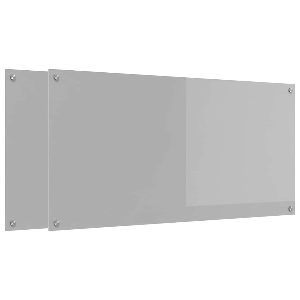 Schienale da cucina 2 pcs Grigio chiaro 120 x 60 cm | homemem39
