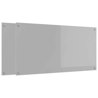 Schienale da cucina 2 pcs Grigio chiaro 120 x 60 cm | homemem39