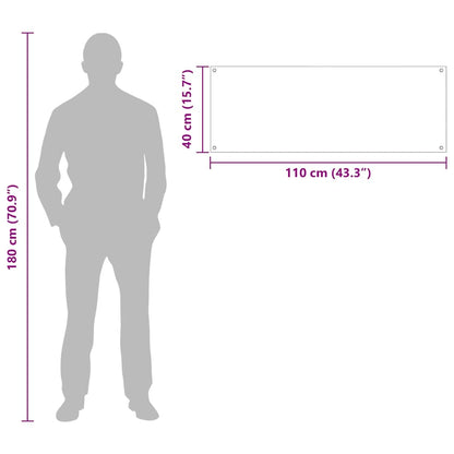 Rivestimento da Cucina 2 pcs Grigio scuro 110 x 40 cm