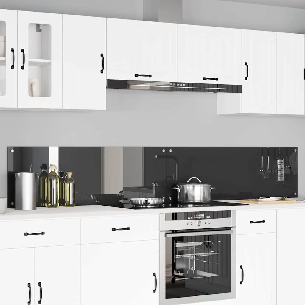 Schienale da cucina 2 pcs Grigio scuro 120 x 40 cm | homemem39