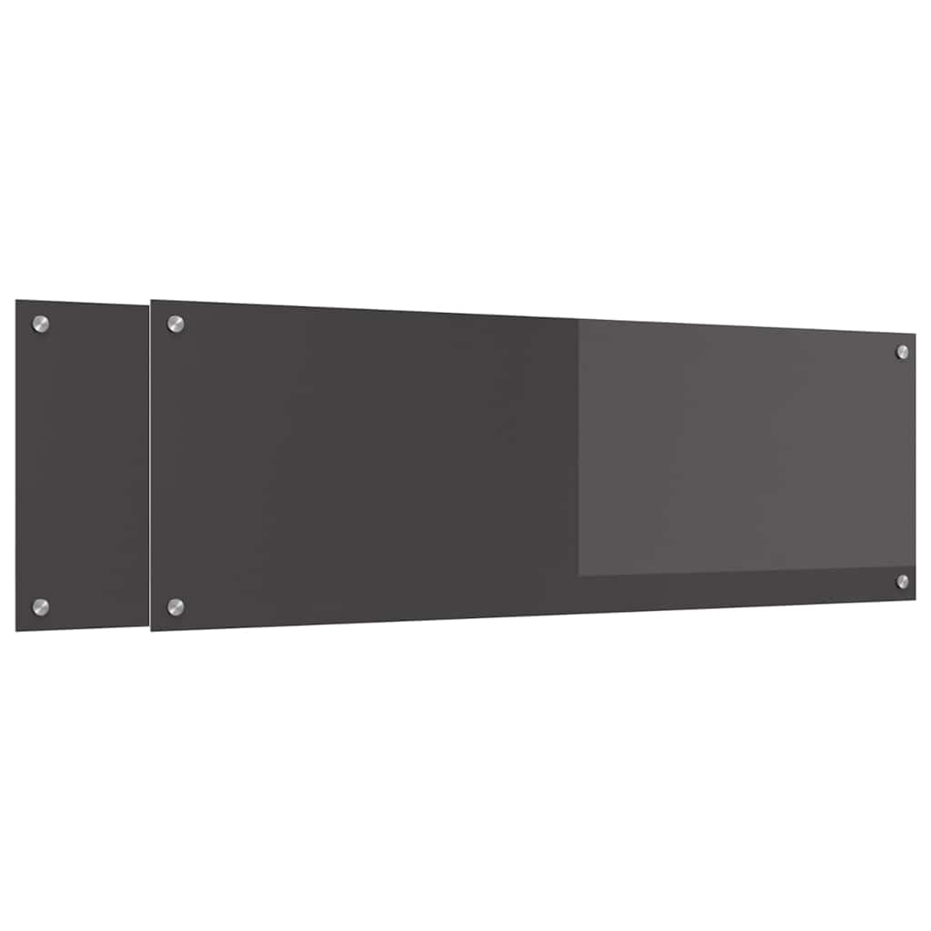 Schienale da cucina 2 pcs Grigio scuro 120 x 40 cm | homemem39