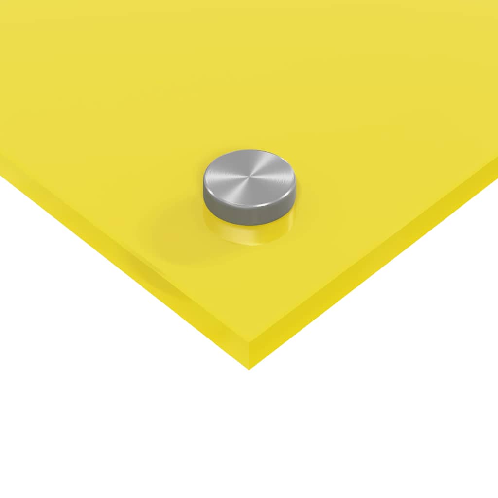 Rivestimento da Cucina 2 pcs Giallo 110 x 50 cm vetro temperato