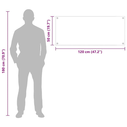 Rivestimento da Cucina 2 pcs Giallo 120 x 50 cm vetro temperato