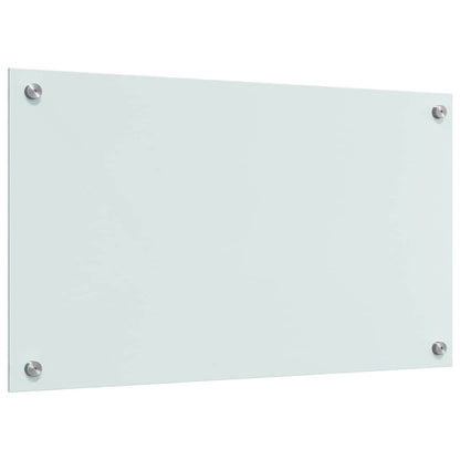 Schienale da cucina 2 pcs Bianco 70 x 40 cm vetro temperato