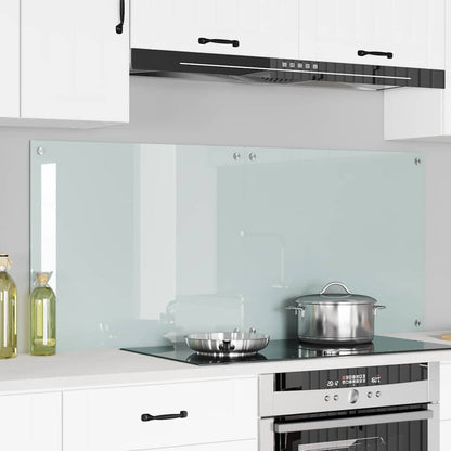 Schienale da cucina 2 pcs Bianco 70 x 60 cm vetro temperato