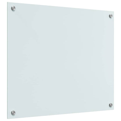 Schienale da cucina 2 pcs Bianco 70 x 60 cm vetro temperato