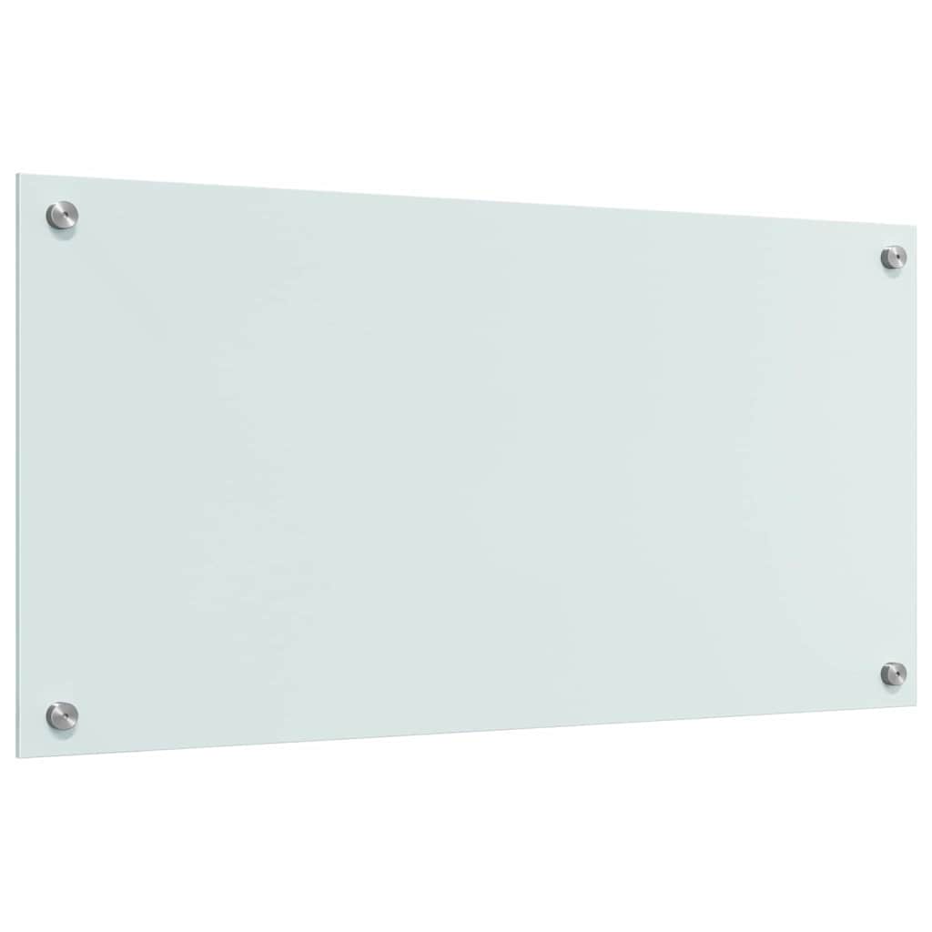 Rivestimento da Cucina 2 pcs Bianco 80 x 40 cm vetro temperato