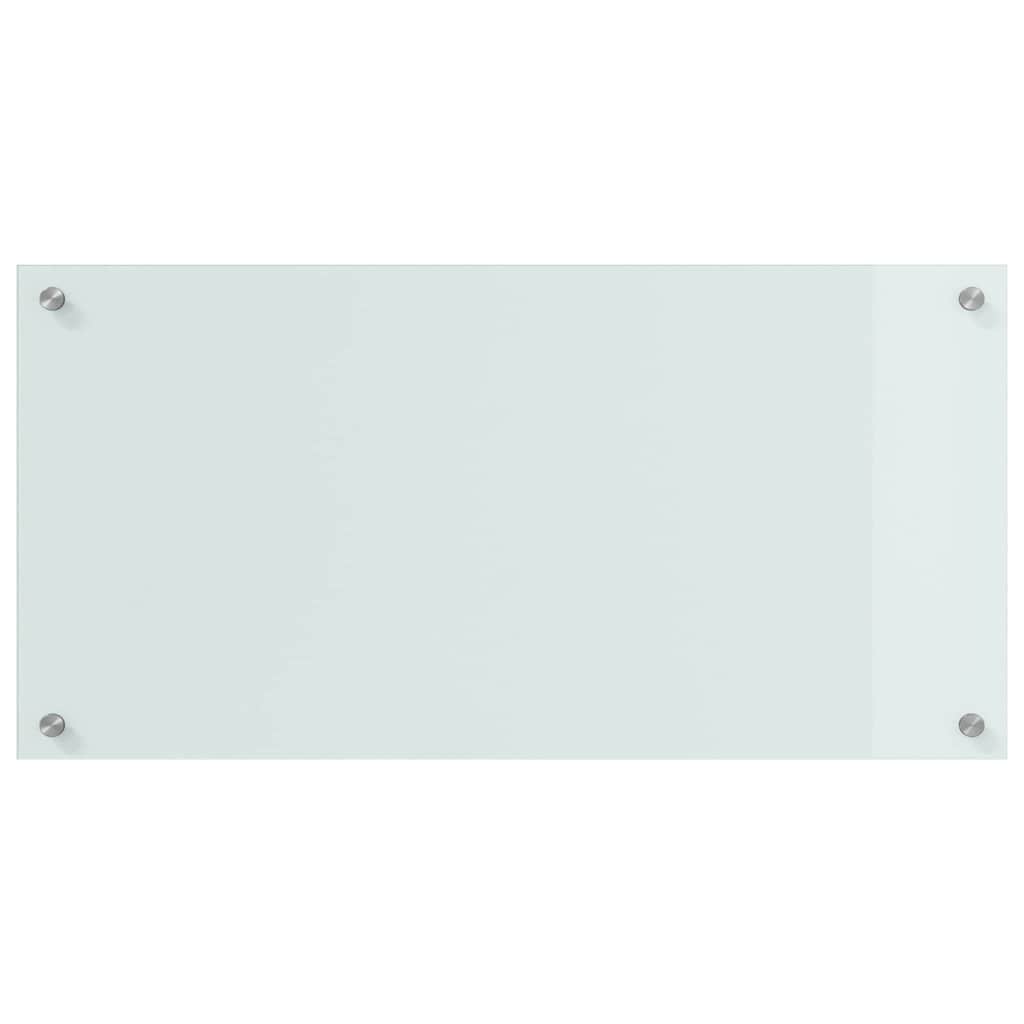 Rivestimento da Cucina 2 pcs Bianco 80 x 40 cm vetro temperato