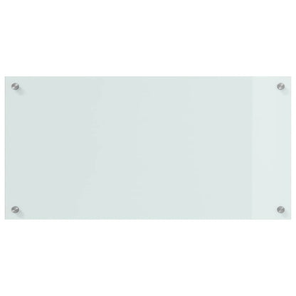 Rivestimento da Cucina 2 pcs Bianco 80 x 40 cm vetro temperato