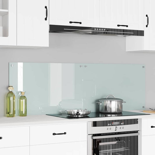 Rivestimento da Cucina 2 pcs Bianco 80 x 50 cm vetro temperato