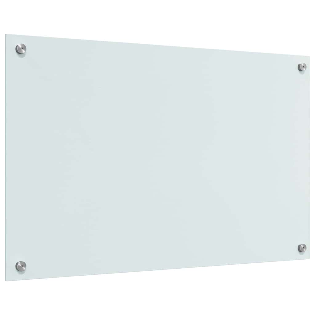 Rivestimento da Cucina 2 pcs Bianco 80 x 50 cm vetro temperato