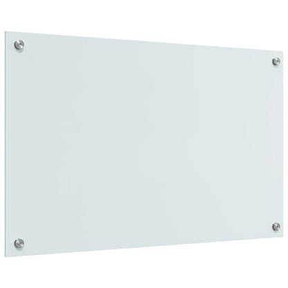 Schienale da cucina 2 pcs Bianco 80 x 50 cm vetro temperato