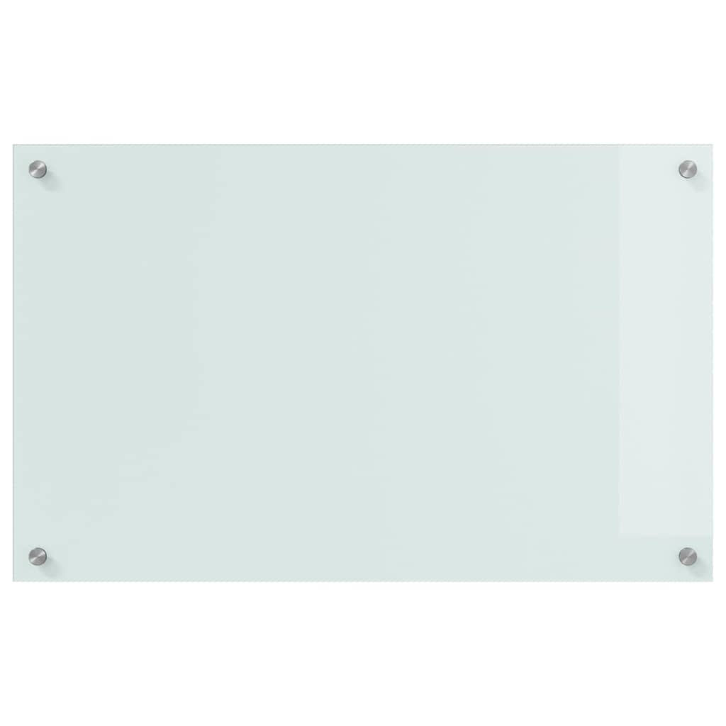 Rivestimento da Cucina 2 pcs Bianco 80 x 50 cm vetro temperato