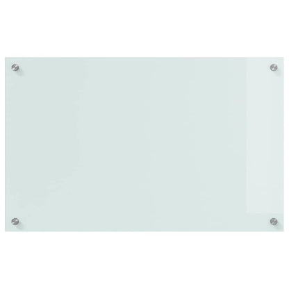 Rivestimento da Cucina 2 pcs Bianco 80 x 50 cm vetro temperato