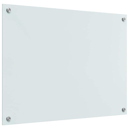 Schienale da cucina 2 pcs Bianco 80 x 60 cm vetro temperato