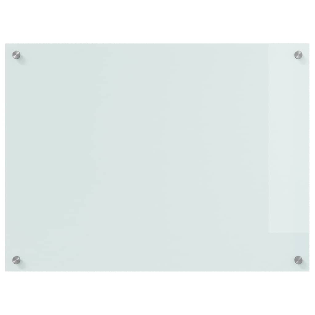 Rivestimento da Cucina 2 pcs Bianco 80 x 60 cm vetro temperato