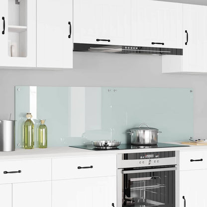 Schienale da cucina 2 pcs Bianco 90 x 50 cm vetro temperato
