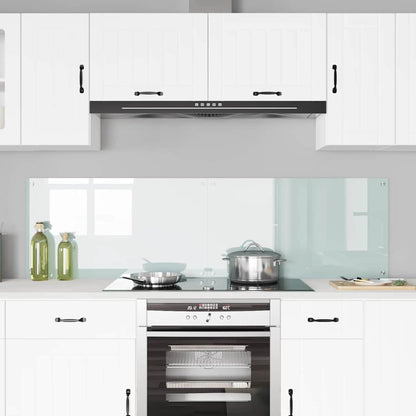 Rivestimento da Cucina 2 pcs Bianco 90 x 50 cm vetro temperato