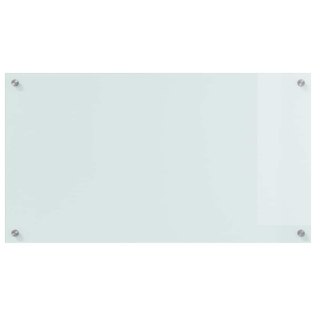 Rivestimento da Cucina 2 pcs Bianco 90 x 50 cm vetro temperato