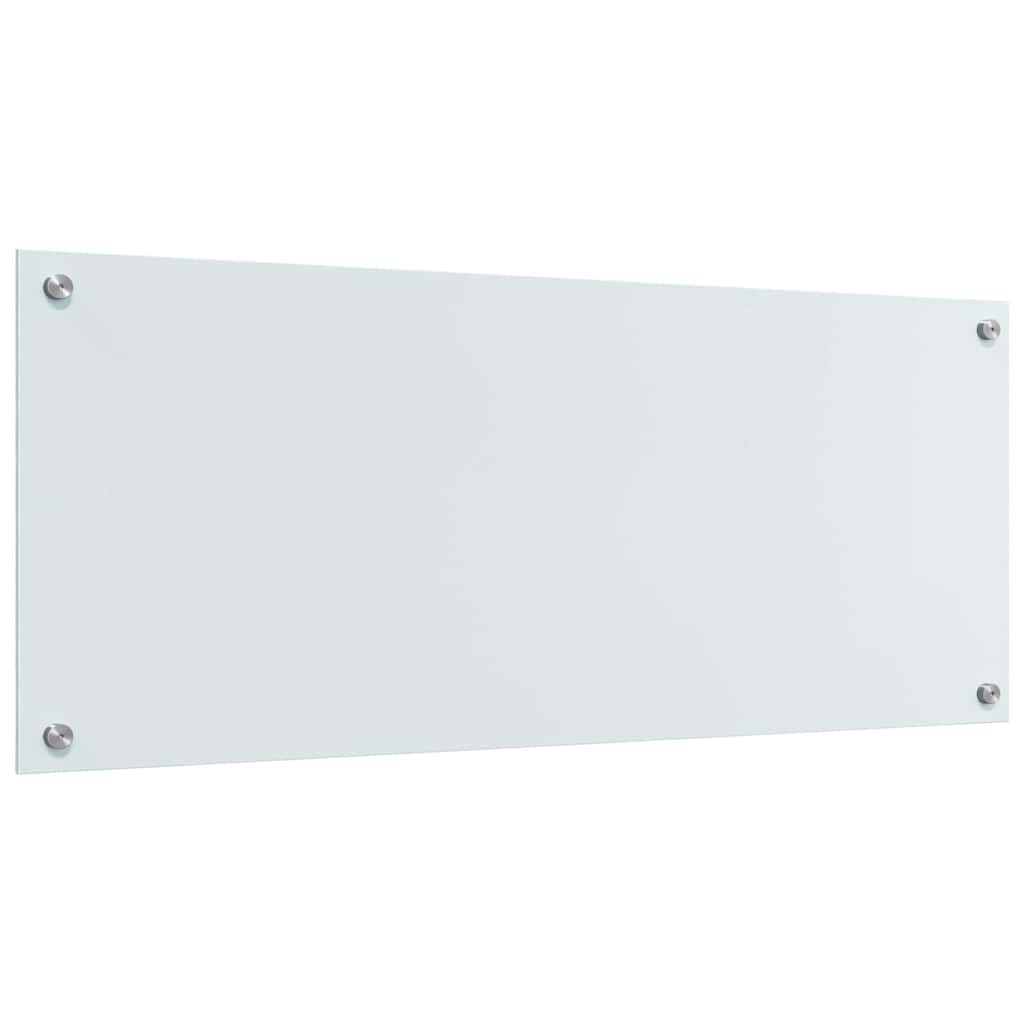 Rivestimento da Cucina 2 pcs Bianco 100 x 40 cm vetro temperato