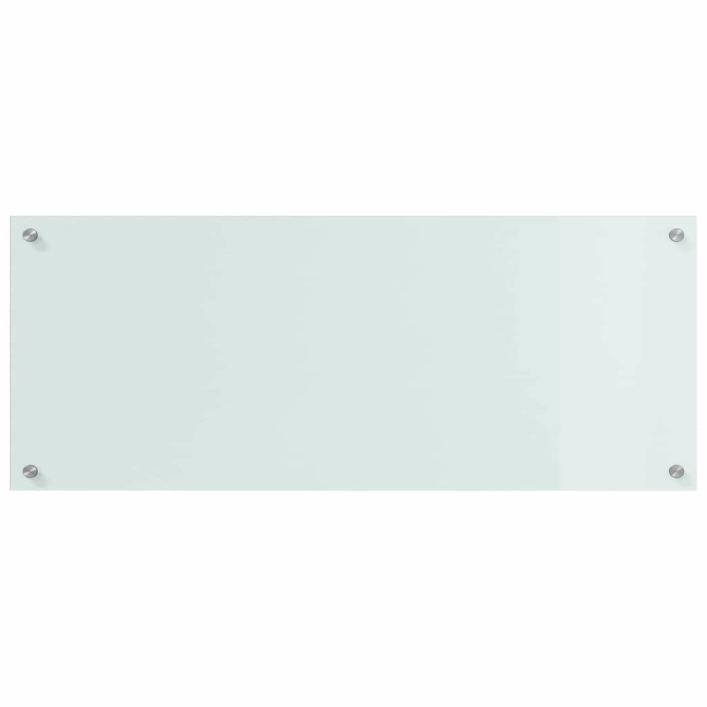 Rivestimento da Cucina 2 pcs Bianco 100 x 40 cm vetro temperato