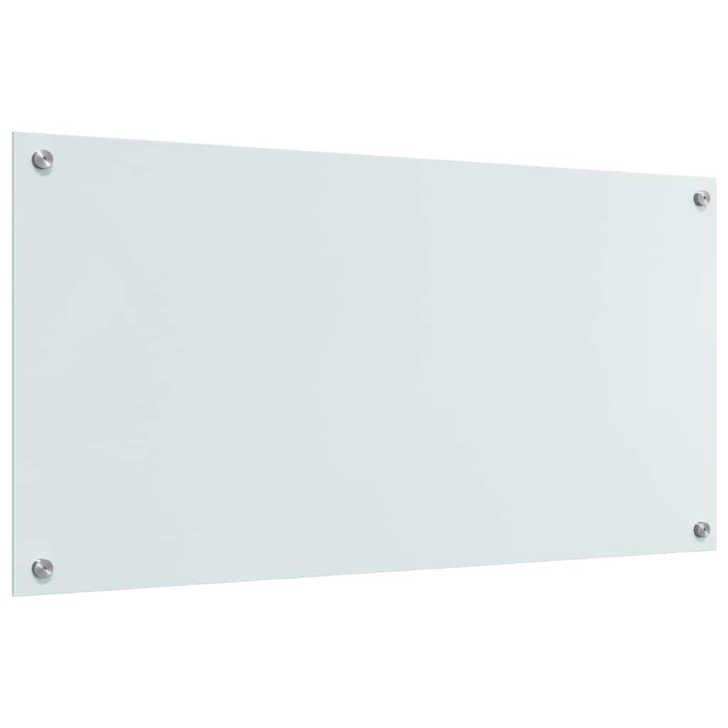 Rivestimento da Cucina 2 pcs Bianco 100 x 50 cm vetro temperato