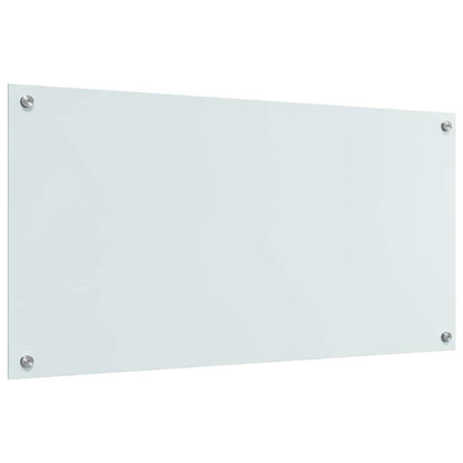 Rivestimento da Cucina 2 pcs Bianco 100 x 50 cm vetro temperato