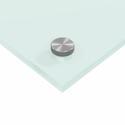 Rivestimento da Cucina 2 pcs Bianco 100 x 60 cm vetro temperato