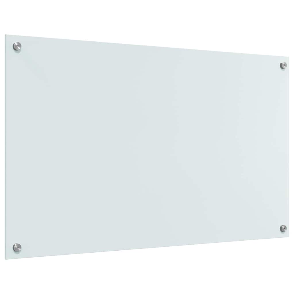 Rivestimento da Cucina 2 pcs Bianco 100 x 60 cm vetro temperato