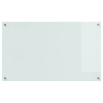 Rivestimento da Cucina 2 pcs Bianco 100 x 60 cm vetro temperato