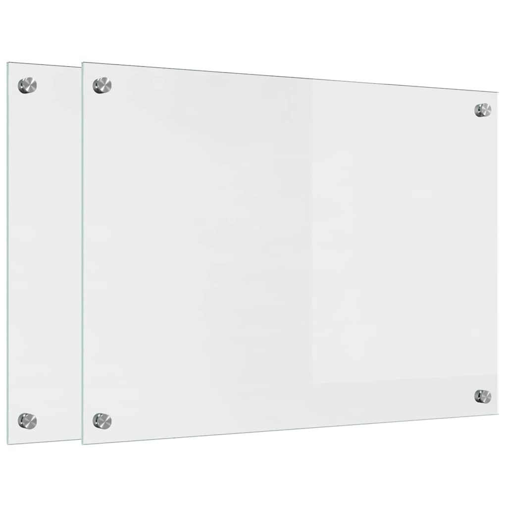 Rivestimento da Cucina 2 pcs Trasparente 70 x 50 cm