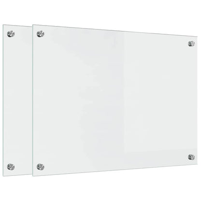 Rivestimento da Cucina 2 pcs Trasparente 70 x 50 cm