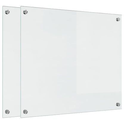 Rivestimento da Cucina 2 pcs Trasparente 70 x 60 cm